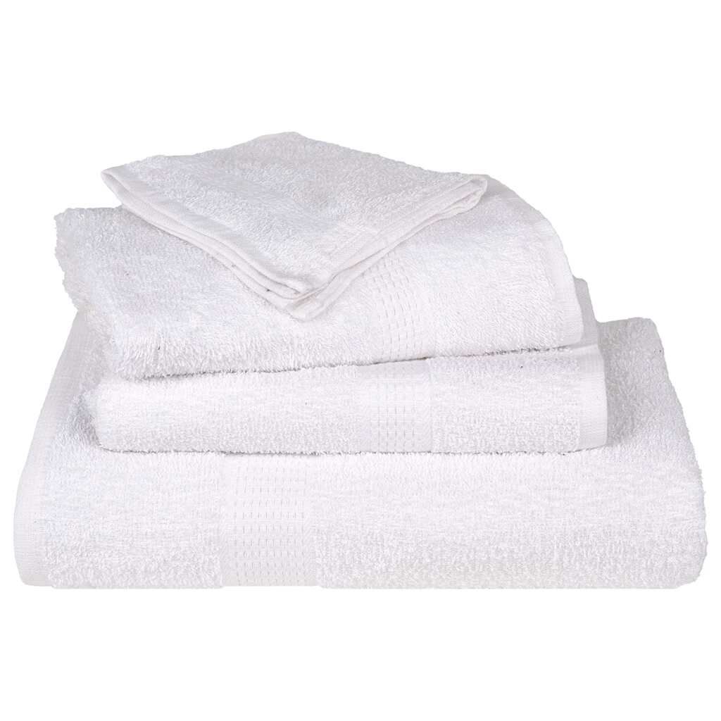 vidaXL Πετσέτες χεριών 10 τεμάχια Λευκό 50x100 cm 360 gsm 100% βαμβάκι
