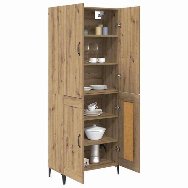 vidaXL Highboard Artisan Oak 69,5 x 34 x 180 &epsilon;&kappa;. &Epsilon;&pi;&epsilon;&xi;&epsilon;&rho;&gamma;&alpha;&sigma;&mu;έ&nu;&omicron; &xi;ύ&lambda;&omicron;