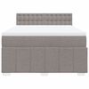 vidaXL &Kappa;&rho;&epsilon;&beta;ά&tau;&iota; Boxspring &mu;&epsilon; &Sigma;&tau;&rho;ώ&mu;&alpha; Taupe 140x190 &epsilon;&kappa;. &Upsilon;&phi;&alpha;&sigma;&mu;ά&tau;&iota;&nu;&omicron;