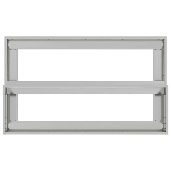 vidaXL Γλάστρα Κήπου Ασημί 100 x 60 x 45 εκ Γαλβανισμένος χάλυβας