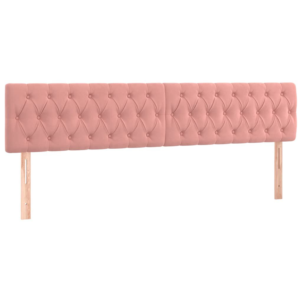 vidaXL Κρεβάτι Boxspring με Στρώμα Ροζ 120x190 εκ. Βελούδινο