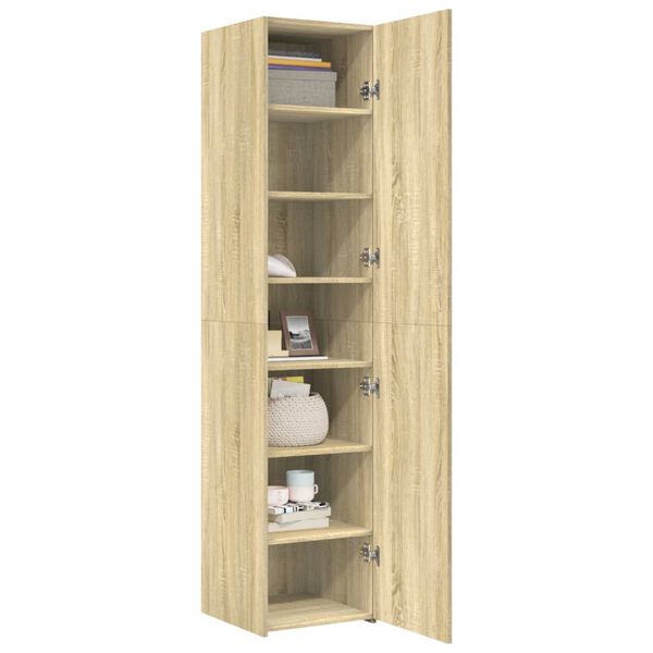 vidaXL Ντουλάπι Sonoma Δρυς 40x42,5x185 εκ. από Επεξεργασμένο Ξύλο