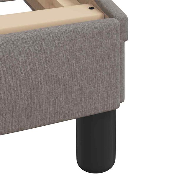 vidaXL Σκελετός Κρεβατιού Χωρίς Στρώμα Taupe 140x190 εκ. Υφασμάτινο