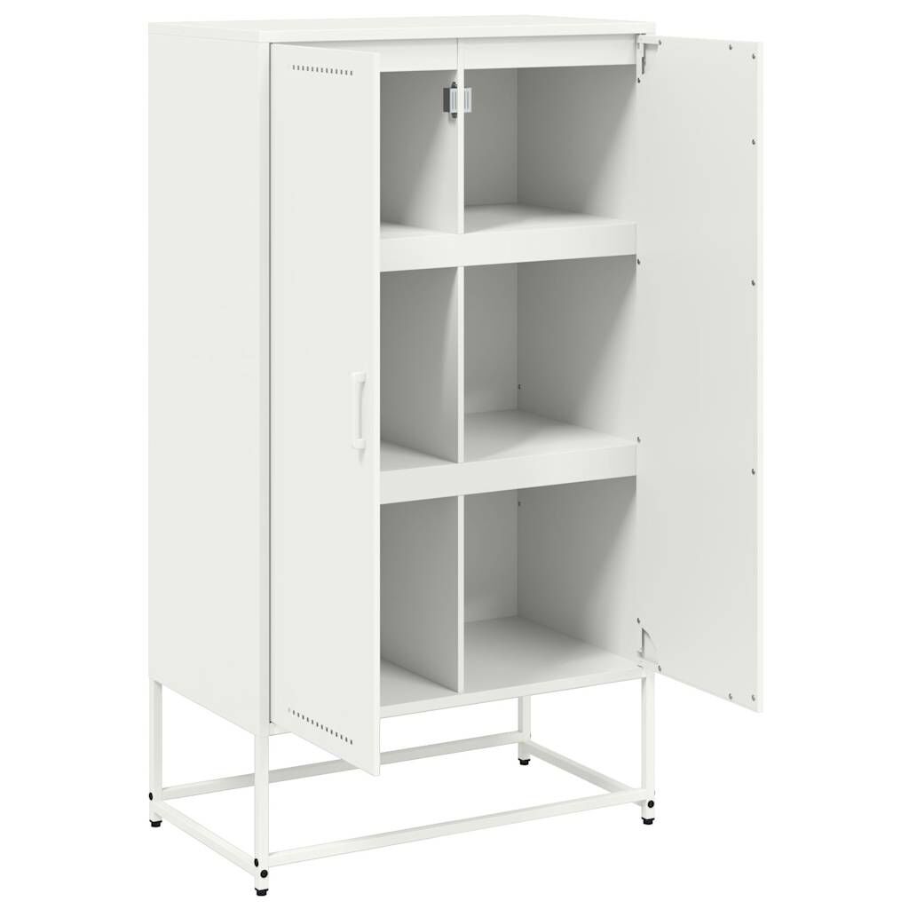 vidaXL Ντουλάπι Λευκό 68,5x38,5x123,5 εκ. από Ατσάλι