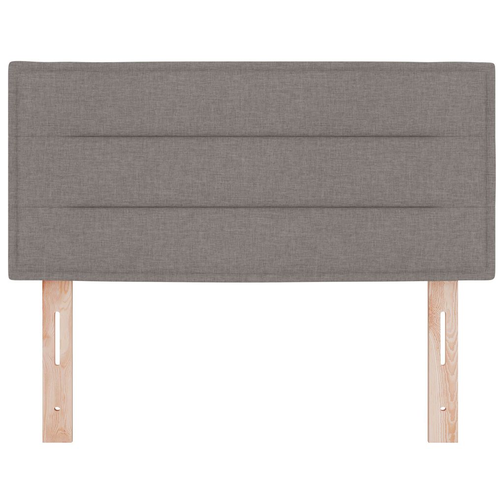 vidaXL LED κεφαλάρι με φώτα λωρίδας LED Επιτοίχιο Taupe 100 cm ύφασμα