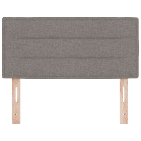vidaXL LED κεφαλάρι με φώτα λωρίδας LED Επιτοίχιο Taupe 100 cm ύφασμα