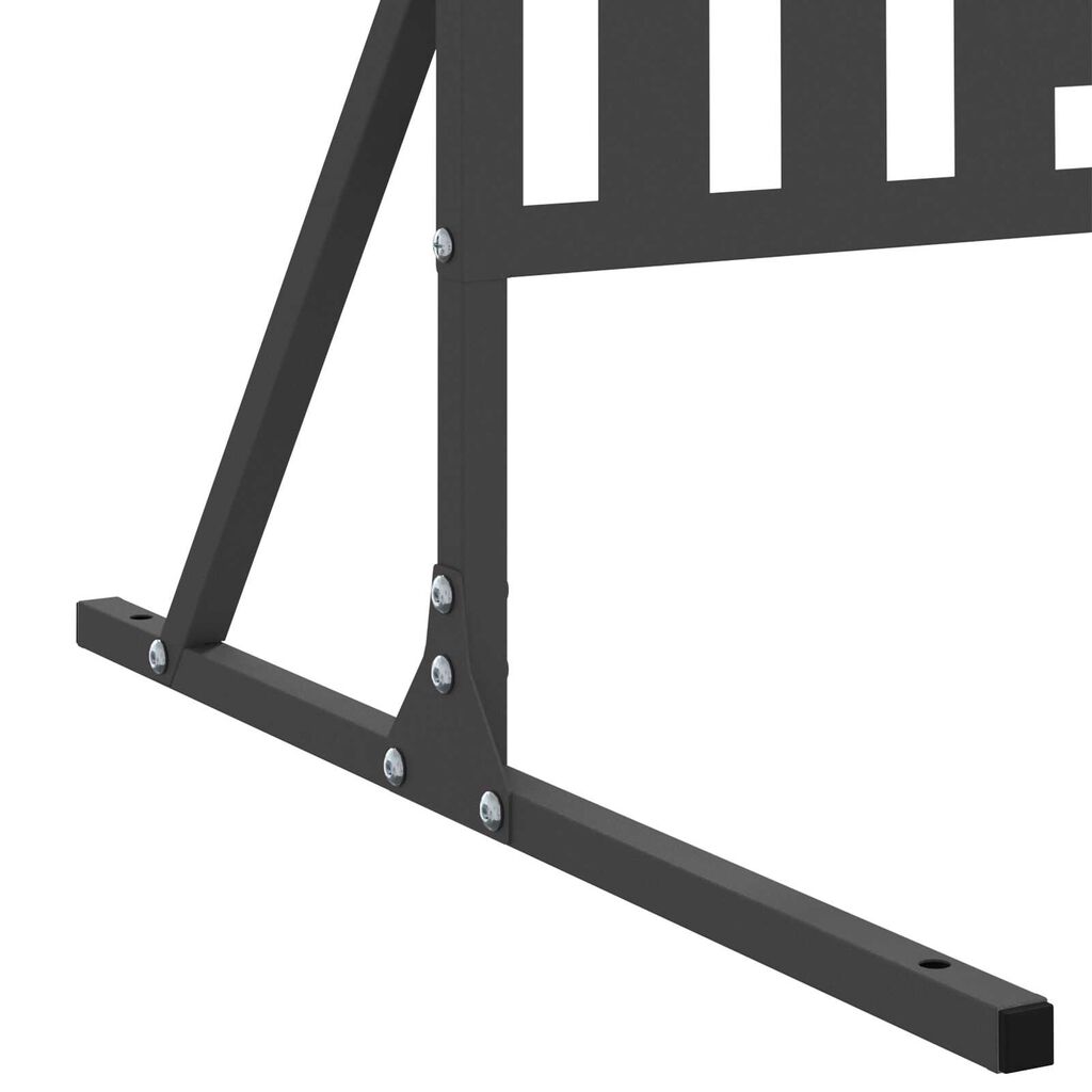 vidaXL Ιδιωτική Οθόνη 180 cm Μαύρος Χάλυβας