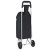 vidaXL Καρότσι Αγορών Μαύρο 35 x 28 x 92 εκ. Ύφασμα Oxford