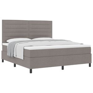 vidaXL &Kappa;&rho;&epsilon;&beta;ά&tau;&iota; &mu;&epsilon; &epsilon;&lambda;&alpha;&tau;ή&rho;&iota;&alpha; &mu;&epsilon; &sigma;&tau;&rho;ώ&mu;&alpha; Taupe 180 x 200 cm ύ&phi;&alpha;&sigma;&mu;&alpha;