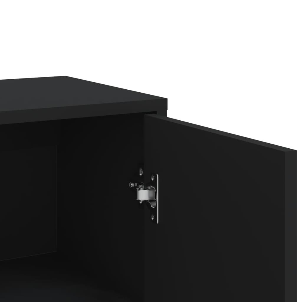 vidaXL Συρταριέρα Μαύρη 60 x 31 x 84 εκ. από Επεξεργασμένο Ξύλο