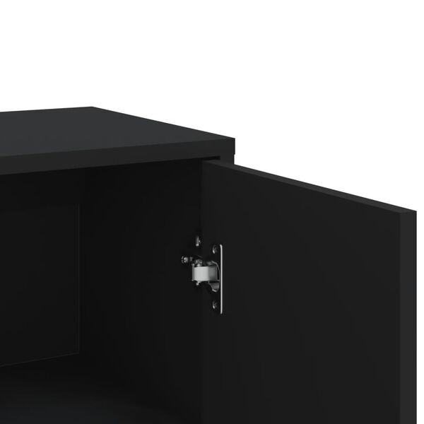 vidaXL Συρταριέρα Μαύρη 60 x 31 x 84 εκ. από Επεξεργασμένο Ξύλο