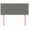 vidaXL Κεφαλάρι Κρεβατιού Σκούρο Γκρι 90x5x78/88 εκ. Υφασμάτινο
