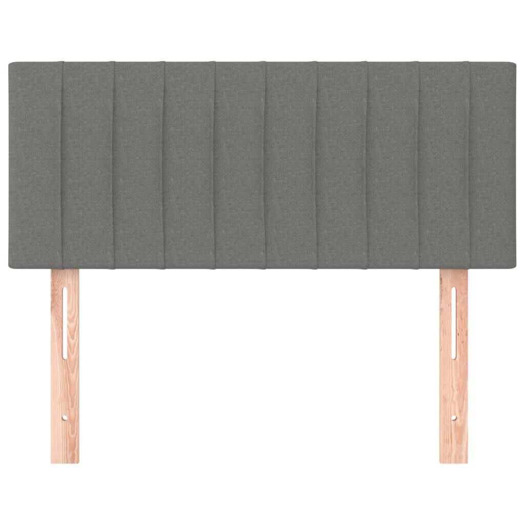 vidaXL Κεφαλάρι Κρεβατιού Σκούρο Γκρι 90x5x78/88 εκ. Υφασμάτινο