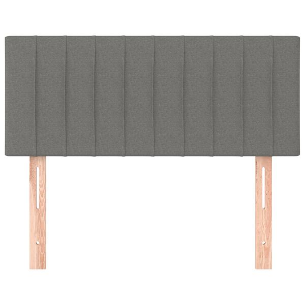 vidaXL Κεφαλάρι Κρεβατιού Σκούρο Γκρι 90x5x78/88 εκ. Υφασμάτινο