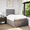 vidaXL &Kappa;&rho;&epsilon;&beta;ά&tau;&iota; Boxspring &mu;&epsilon; &Sigma;&tau;&rho;ώ&mu;&alpha; Taupe 120x190 &epsilon;&kappa;. &Upsilon;&phi;&alpha;&sigma;&mu;ά&tau;&iota;&nu;&omicron;