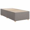 vidaXL Κρεβάτι Boxspring με Στρώμα Taupe 80x200 εκ. Υφασμάτινο