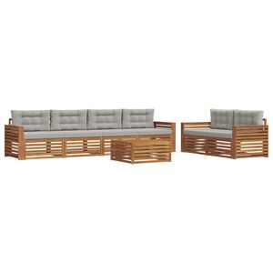 vidaXL &Sigma;&epsilon;&iota;&rho;ά &Kappa;&alpha;&nu;&alpha;&pi;έ &Epsilon;&xi;&omega;&tau;&epsilon;&rho;&iota;&kappa;&omicron;ύ 7 pcs &Phi;&upsilon;&sigma;&iota;&kappa;ό &kappa;&alpha;&iota; &Alpha;&nu;&omicron;&iota;&chi;&tau;ό &Gamma;&kappa;&rho;&iota;