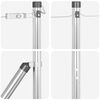 vidaXL Πό posts φράχτη 13 pcs Ασημί Ø32mm 130 εκ Γαλβανισμένος χάλυβας