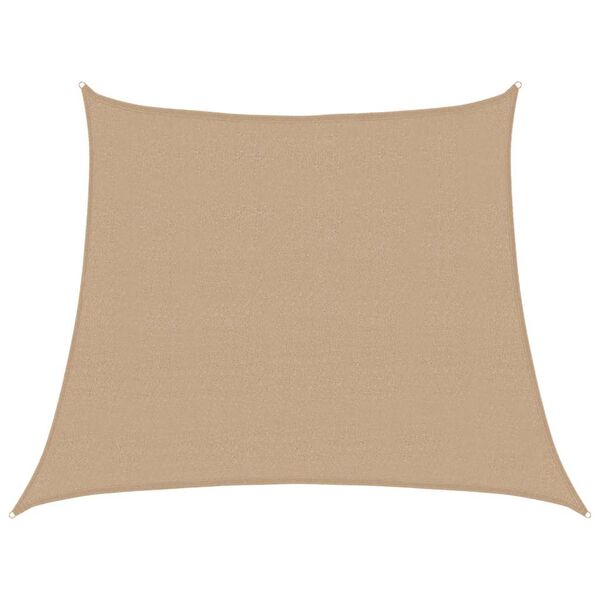 vidaXL Πανί Σκίασης Taupe 3/4 x 3 μ. από HDPE 160 γρ./μ²
