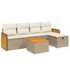 vidaXL &Sigma;&epsilon;&tau; &Kappa;&alpha;&nu;&alpha;&pi;έ &Kappa;ή&pi;&omicron;&upsilon; 6 &tau;&epsilon;&mu;. &Mu;&pi;&epsilon;&zeta; &Sigma;&upsilon;&nu;&theta;&epsilon;&tau;&iota;&kappa;ό &Rho;&alpha;&tau;ά&nu; &mu;&epsilon; &Mu;&alpha;&xi;&iota;&lambda;ά&rho;&iota;&alpha;