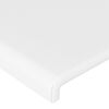 vidaXL Κεφαλάρι Κρεβατιού LED Λευκό 144x5x78/88 εκ. Συνθετ. Δέρμα