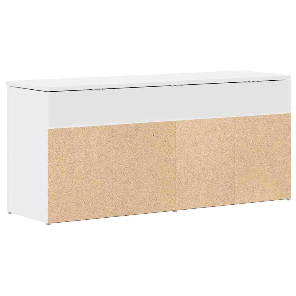 Πάγκος παπουτσιών vidaXL Λευκό 102x30,5x45 cm Κατασκευασμένο ξύλο