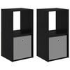 vidaXL &Kappa;&omicron;&mu;&omicron;&delta;ί&nu;&omicron; 2 pcs &Mu;&alpha;ύ&rho;&eta; &Omicron;&xi;&upsilon;ά 35 x 32 x 68,5 &epsilon;&kappa; &Epsilon;&pi;&epsilon;&xi;&epsilon;&rho;&gamma;&alpha;&sigma;&mu;έ&nu;&omicron; &xi;ύ&lambda;&omicron;
