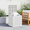 vidaXL Κουτί αποθήκευσης κήπου Λευκό 55 x 53 x 57 εκ. Πολυπροπυλένιο