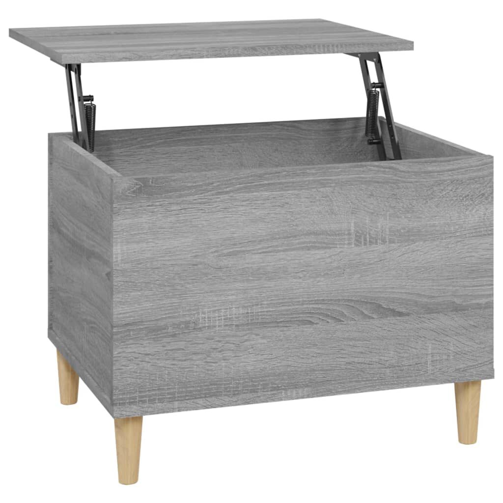 vidaXL Τραπεζάκι Σαλονιού Γκρι Sonoma 60x44,5x45εκ. Επεξεργασμένο Ξύλο