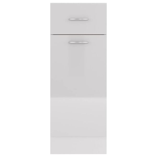 vidaXL Ντουλάπι με Συρτάρι Lyon Γυαλιστερό Λευκό 30x46x81,5εκ.