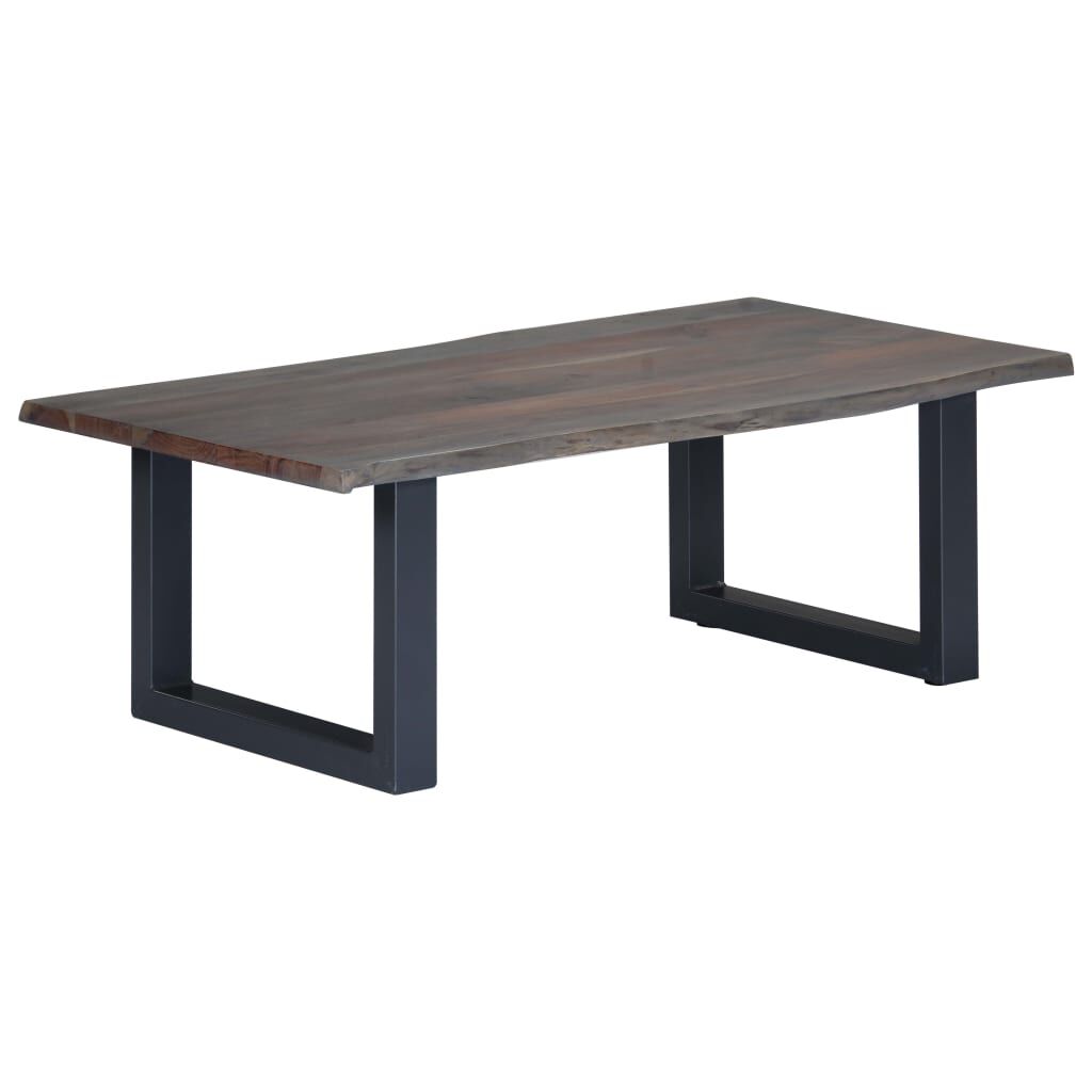vidaXL Τραπεζάκι Σαλονιού Live Edge Γκρι 115x60x40 εκ. Ξύλο Ακακίας