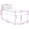 vidaXL Κρεβάτι Boxspring με Στρώμα Ροζ 90x190 εκ. Βελούδινο