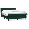 vidaXL Box Spring &kappa;&rho;&epsilon;&beta;ά&tau;&iota; &mu;&epsilon; &sigma;&tau;&rho;ώ&mu;&alpha; &sigma;&kappa;&omicron;ύ&rho;&omicron; &pi;&rho;ά&sigma;&iota;&nu;&omicron; 160x220cm &Beta;&epsilon;&lambda;&omicron;ύ&delta;&iota;&nu;&omicron;