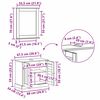 vidaXL Σετ Επίπλων Μπάνιου VIGO 4 pcs καφέ μελί 37 x 34 x 110 εκ