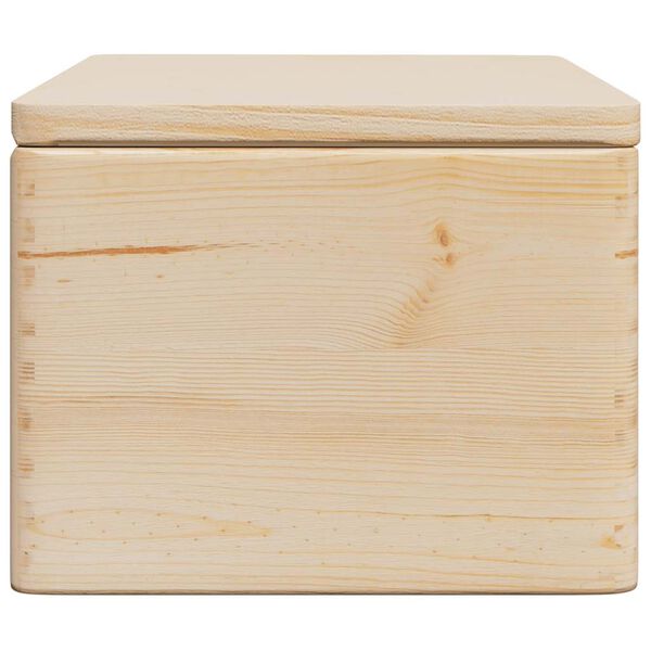 vidaXL Ξύλινο κουτί με καπάκι 40x30x23 cm από μασίφ ξύλο πεύκο