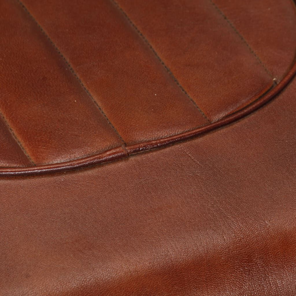 vidaXL Πολυθρόνα Aviator Καφέ από Γνήσιο Δέρμα
