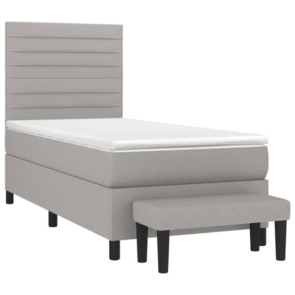 vidaXL &Kappa;&rho;&epsilon;&beta;ά&tau;&iota; Boxspring &mu;&epsilon; &Sigma;&tau;&rho;ώ&mu;&alpha; &Alpha;&nu;&omicron;&iota;&chi;&tau;ό &Gamma;&kappa;&rho;&iota; 100x200 &epsilon;&kappa;. &Upsilon;&phi;&alpha;&sigma;&mu;ά&tau;&iota;&nu;&omicron;