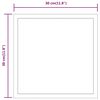 vidaXL Καθρέφτης Μπάνιου με LED 30x30 εκ.