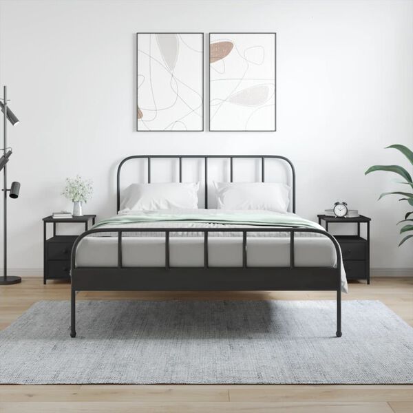 vidaXL &Kappa;&omicron;&mu;&omicron;&delta;ί&nu;&alpha; 2 &tau;&epsilon;&mu;. &Mu;&alpha;ύ&rho;&alpha; 34 x 35,5 x 50 &epsilon;&kappa;. &alpha;&pi;ό &Epsilon;&pi;&epsilon;&xi;&epsilon;&rho;&gamma;&alpha;&sigma;&mu;έ&nu;&omicron; &Xi;ύ&lambda;&omicron;