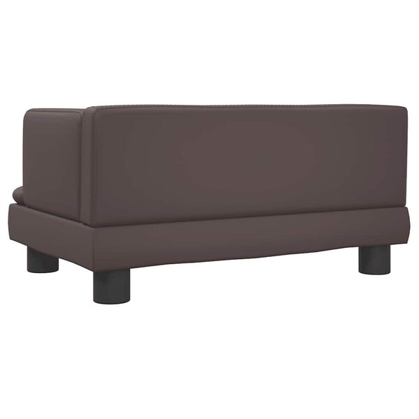vidaXL Κρεβάτι Σκύλου Καφέ 60 x 40 x 30 εκ. από Συνθετικό Δέρμα