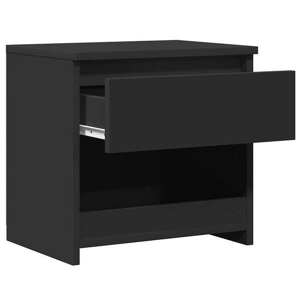 vidaXL Κομοδίνα 2 τεμ. Μαύρα 40 x 30 x 39 εκ. Επεξ. Ξύλο