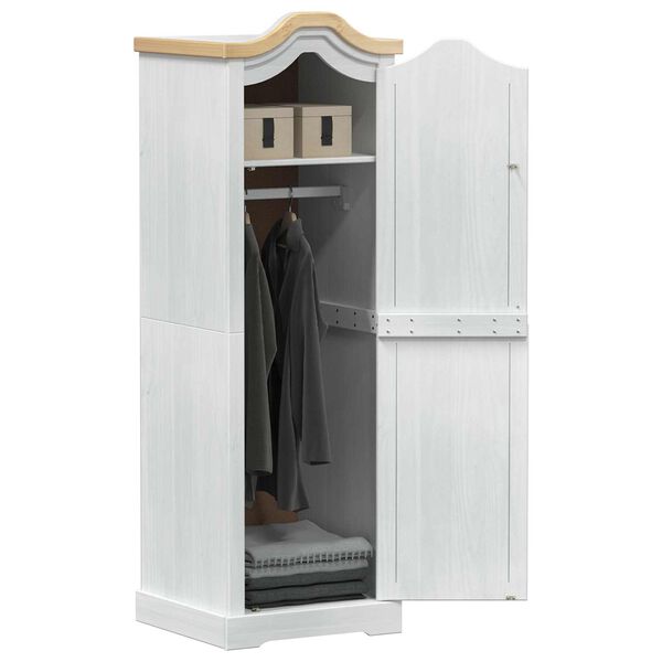 vidaXL &Nu;&tau;&omicron;&upsilon;&lambda;ά&pi;&epsilon;&sigmaf; &mu;&epsilon; &rho;ά&phi;&iota; &Lambda;&epsilon;&upsilon;&kappa;ό 55 x 52 x 170 &epsilon;&kappa; &Sigma;&tau;&epsilon;&rho;&epsilon;ά &xi;&upsilon;&lambda;&epsilon;ί&alpha; &pi;&epsilon;ύ&kappa;&omicron;&upsilon;