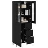 vidaXL Highboard &mu;&epsilon; &sigma;&upsilon;&rho;&tau;ά&rho;&iota; 2 pcs &Mu;&alpha;ύ&rho;&eta; &Omicron;&xi;&upsilon;ά &Sigma;ύ&nu;&theta;&epsilon;&tau;&omicron; &Xi;ύ&lambda;&omicron; &kappa;&alpha;&iota; &Gamma;&upsilon;&alpha;&lambda;ί