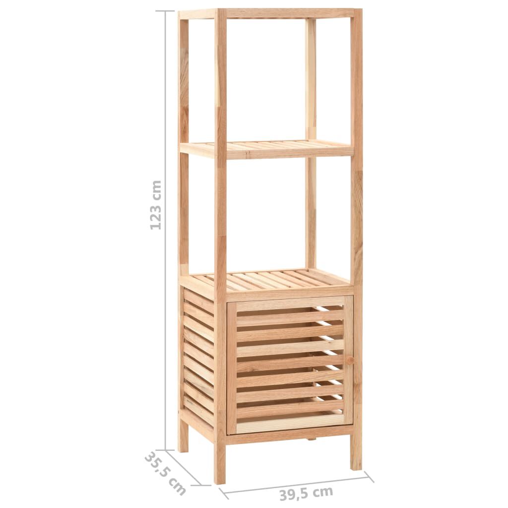 vidaXL Ραφιέρα Μπάνιου 39,5x35,5x123 εκ. από Μασίφ Ξύλο Καρυδιάς