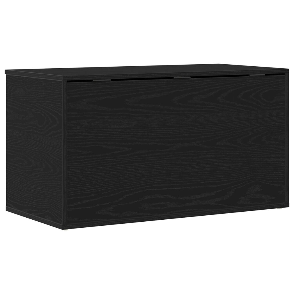 vidaXL Κουτί Αποθήκευσης Μαύρος Δρυς 84x42x46 εκ. Ξύλο επεξεργασμένο