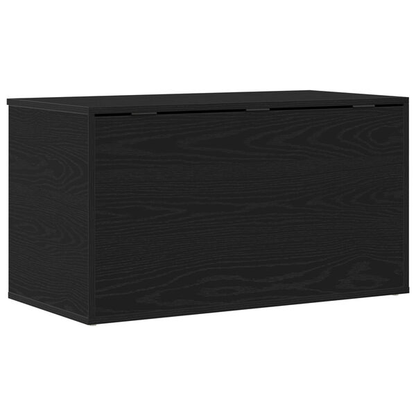 vidaXL Κουτί Αποθήκευσης Μαύρος Δρυς 84x42x46 εκ. Ξύλο επεξεργασμένο
