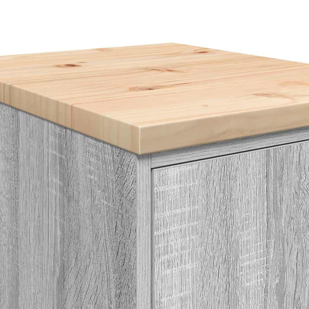 vidaXL ντουλάπι αποθήκευσης γκαράζ 40x51x85 εκ μασίφ ξύλο πεύκο