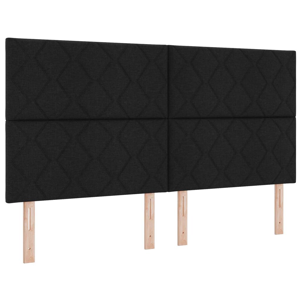 vidaXL Κρεβάτι Μαύρο 180x200 εκ Υφάσματος