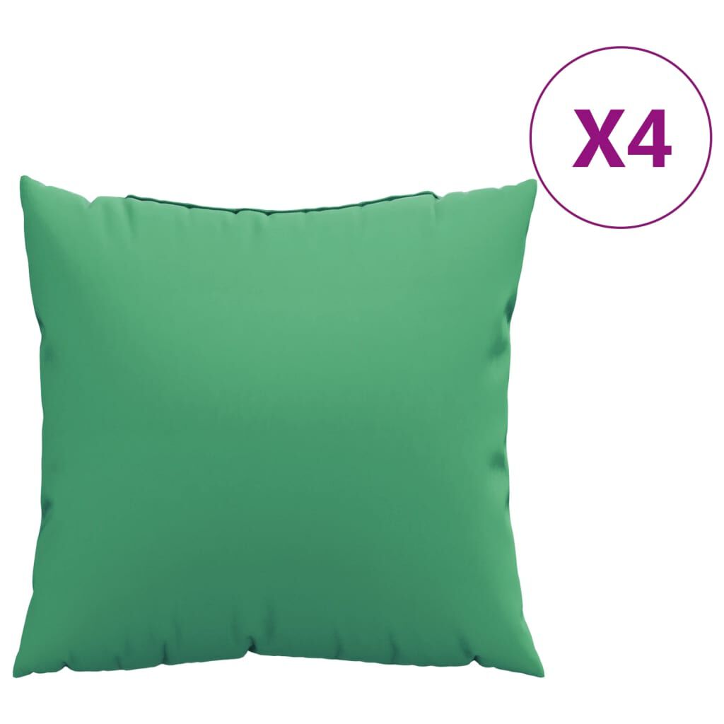 vidaXL Μαξιλάρια Διακοσμητικά 4 τεμ. Πράσινα 60 x 60 εκ. Υφασμάτινα