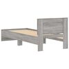 vidaXL Πλαίσιο Κρεβατιού με Κεφαλάρι Γκρι Sonoma 75x190 εκ. Επεξ. Ξύλο